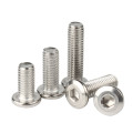 304 Stainless Steel M4 M5 M6 M8 Flat Head Chamfered Hex Socket Machine Screws for Assemble Furniture